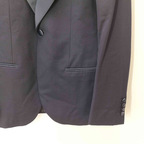 ポールスミスロンドン Paul Smith LONDON SOHO ライン 裏地ドット サテン ラペル タキシード ドレス テーラード ジャケット メンズ import:L