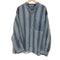 santana blue ペルー製 バンドカラーシャツ メンズ JPN:XL