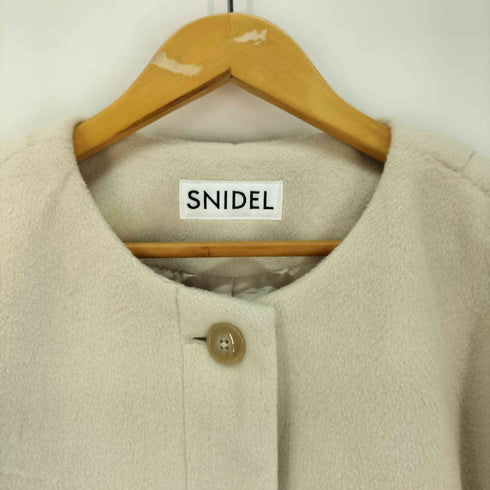 スナイデル snidel ノーカラー ショートコート ジャケット レディース ONE SIZE