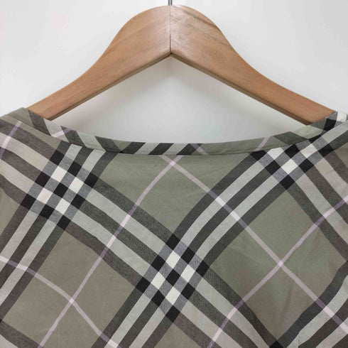バーバリーブルーレーベル BURBERRY BLUE LABEL ノバチェック ノースリーブ ブラウス レディース JPN:38