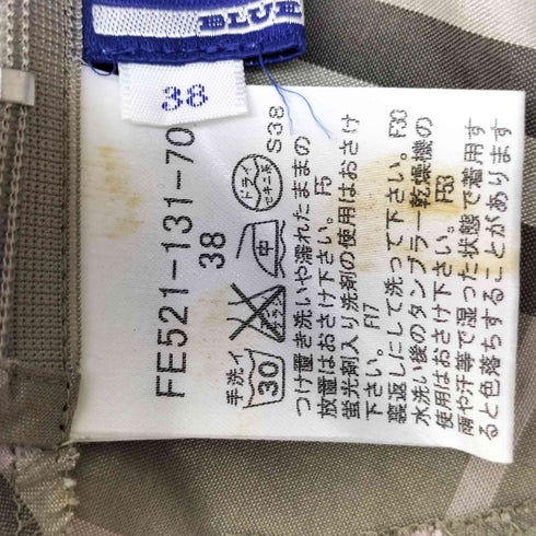 バーバリーブルーレーベル BURBERRY BLUE LABEL ノバチェック ノースリーブ ブラウス レディース JPN:38