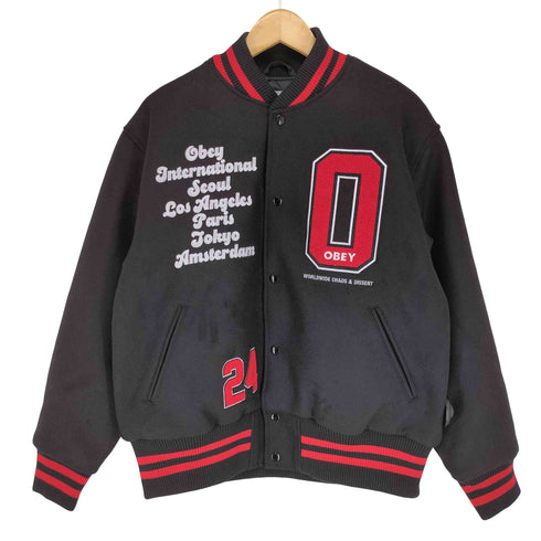 オベイ OBEY INTERNATIONAL Varsity Jacket メンズ L