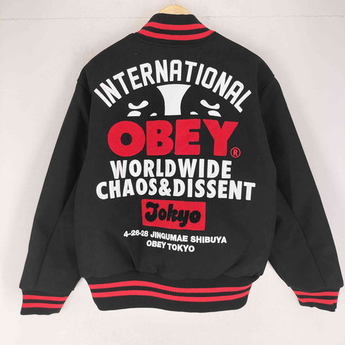 オベイ OBEY INTERNATIONAL Varsity Jacket メンズ L