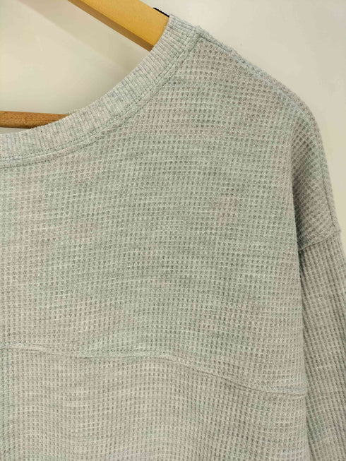 ヘルスニット Healthknit スキッパーネック アシンメトリー サーマルシャツ レディース FREE
