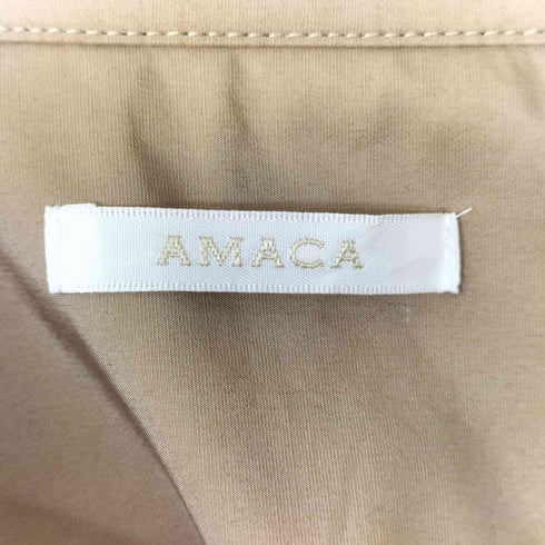 アマカ amaca トリアセタイプライター シャツワンピース レディース JPN:40