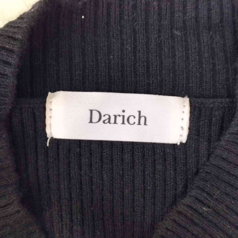 ダーリッチ Darich カットアウトパールリブニットトップス レディース FREE