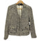ザラ ZARA ノーカラー フリンジ ツイード ジャケット レディース import:XS