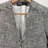 ザラ ZARA ノーカラー フリンジ ツイード ジャケット レディース import:XS