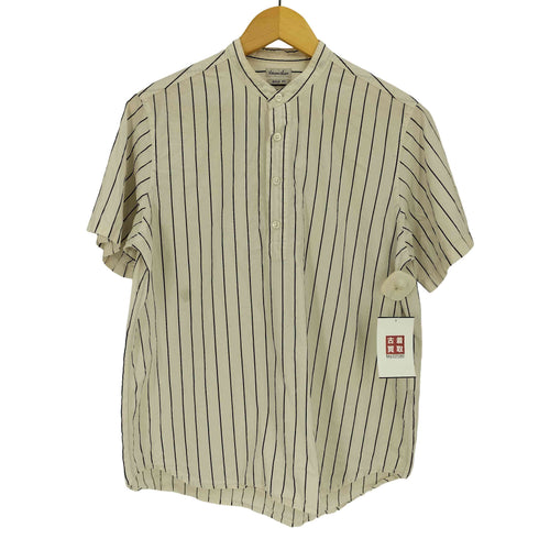 スティーブンアラン Steven Alan BOLD FIT ストライプ プルオーバーシャツ メンズ JPN:S