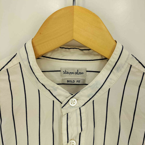 スティーブンアラン Steven Alan BOLD FIT ストライプ プルオーバーシャツ メンズ JPN:S
