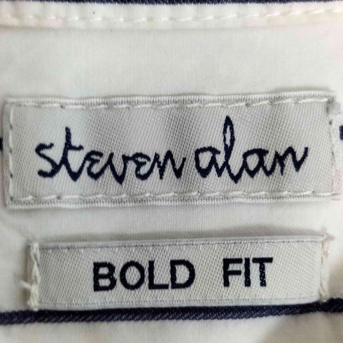 スティーブンアラン Steven Alan BOLD FIT ストライプ プルオーバーシャツ メンズ JPN:S