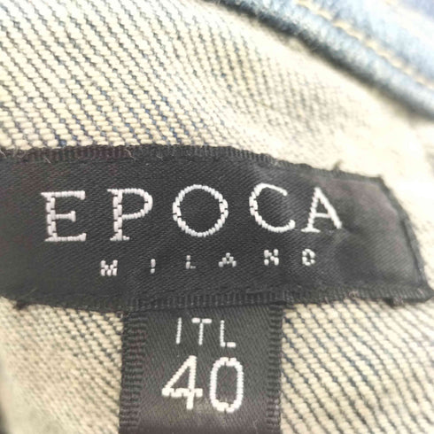 エポカウォモ Epoca uomo ウエストレザーベルト セミフレアデニムパンツ Y2K レディース 40