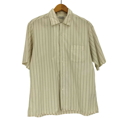 スティーブンアラン Steven Alan BUTTER OPEN COLLAR SHORT SLEEVE SHIRT-BOLD/シャツ BOLD FIT ストライプ オープンカラーシャツ メンズ JPN:M