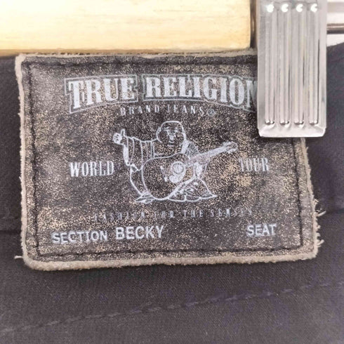 トゥルーレリジョン TRUE RELIGION メタリック刺繍フレアパンツ Y2K レディース 26