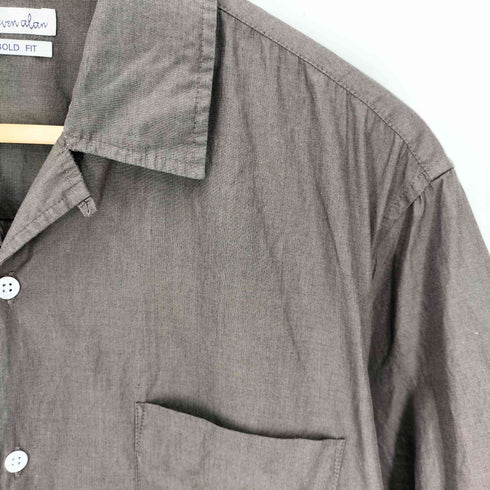 スティーブンアラン Steven Alan HAKEME OPEN COLLAR SHORT SLEEVE SHIRT-BOLD/シャツ メンズ JPN:S