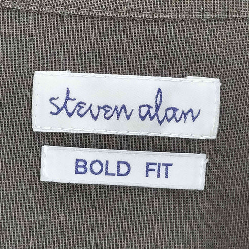 スティーブンアラン Steven Alan HAKEME OPEN COLLAR SHORT SLEEVE SHIRT-BOLD/シャツ メンズ JPN:S
