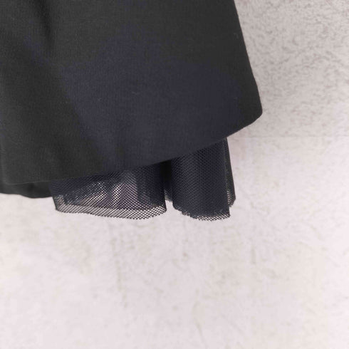 フランシュリッペ franche lippee black レースレイヤードデザインペプラムジャケット domestic レディース