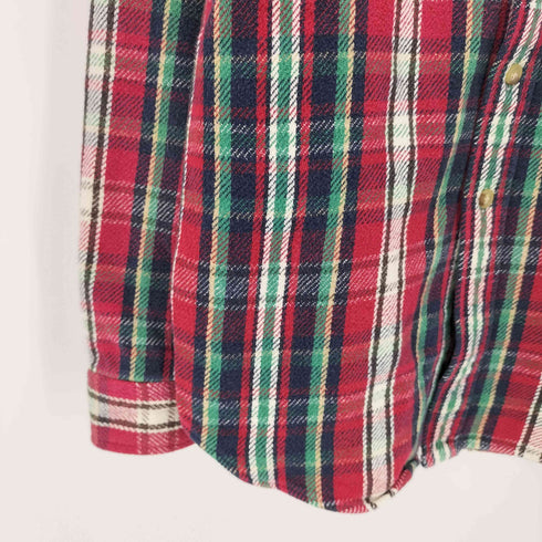 ポロバイラルフローレン Polo by RALPH LAUREN ポニー無し タータンチェック ヘビー ネルシャツ メンズ import:S