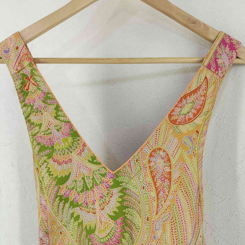 エトロ ETRO イタリア製 ペイズリー エプロン レディース