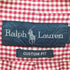 ラルフローレン RALPH LAUREN CUSTOM FIT ポニー無し ギンガムチェック フラップポケット マチ付き 長袖 3点止め ボタンダウンシャツ メンズ import:M