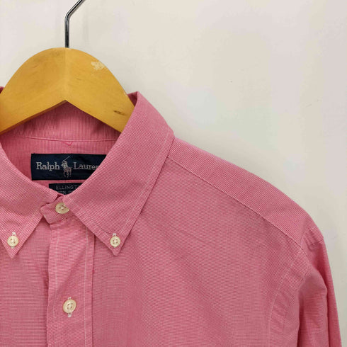ラルフローレン RALPH LAUREN ELLINGTON ハウンドトゥースチェック 長袖 ボタンダウンシャツ メンズ import:M