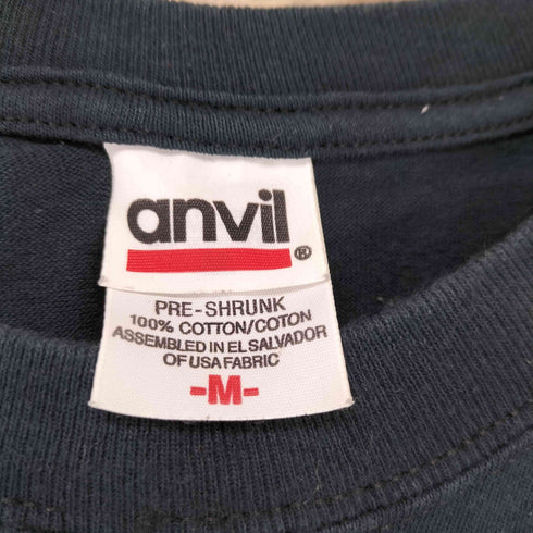 アンビル Anvil 両面プリントクルーネックバンドTシャツ メンズ M