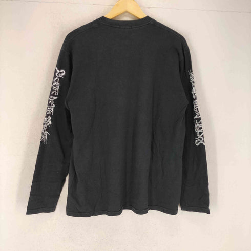 RIVER STYX フロント&アームプリント L/S クルーネックバンドTシャツ メンズ