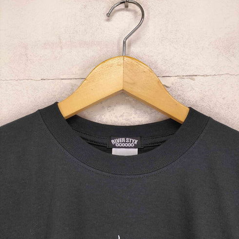 RIVER STYX フロントプリントクルーネックバンドTシャツ メンズ L