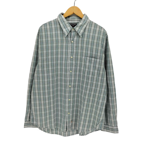 ポロジーンズカンパニーラルフローレン POLO JEANS COMPANY RALPH LAUREN 90-00s インド綿 タータンチェック ベース型ポケット 長袖 シャツ メンズ import:XL
