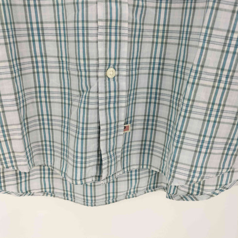 ポロジーンズカンパニーラルフローレン POLO JEANS COMPANY RALPH LAUREN 90-00s インド綿 タータンチェック ベース型ポケット 長袖 シャツ メンズ import:XL
