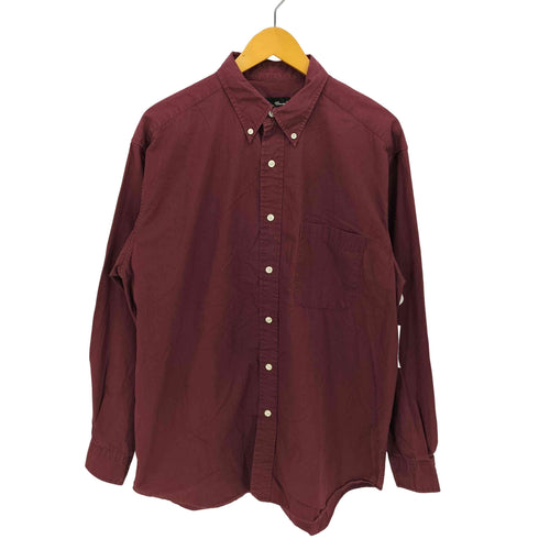 エディーバウアー Eddie Bauer ラウンドポケット コットン 長袖 ボタンダウンシャツ メンズ import:M