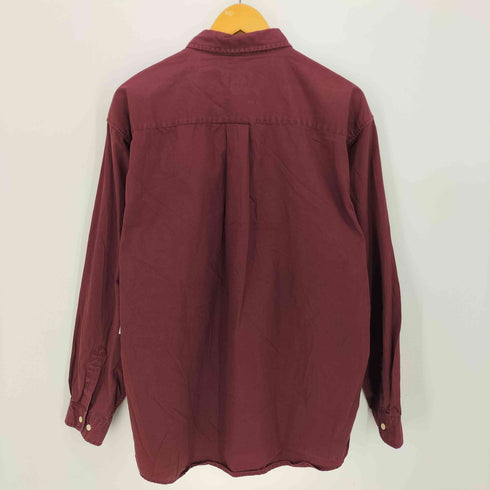 エディーバウアー Eddie Bauer ラウンドポケット コットン 長袖 ボタンダウンシャツ メンズ import:M