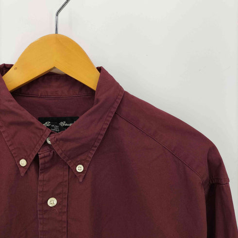 エディーバウアー Eddie Bauer ラウンドポケット コットン 長袖 ボタンダウンシャツ メンズ import:M
