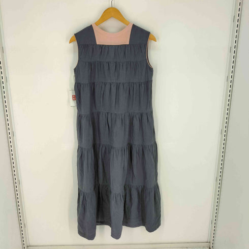 ミナペルホネン mina perhonen ノースリーブ ティアード ワンピース レディース JPN:38