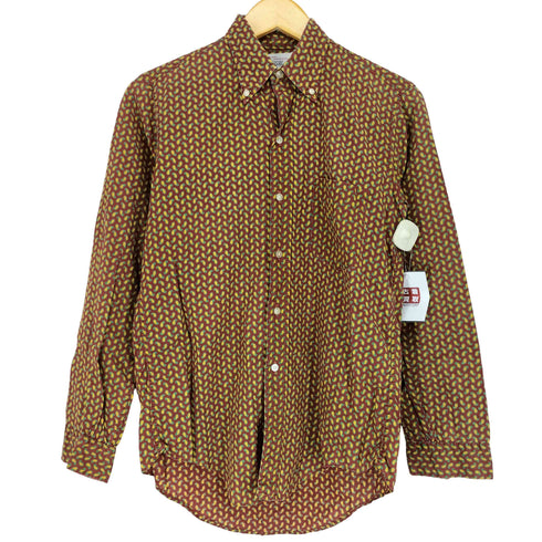 ドネガル DONEGAL ペイズリー柄 L/S ボタンダウンシャツ メンズ JPN:S