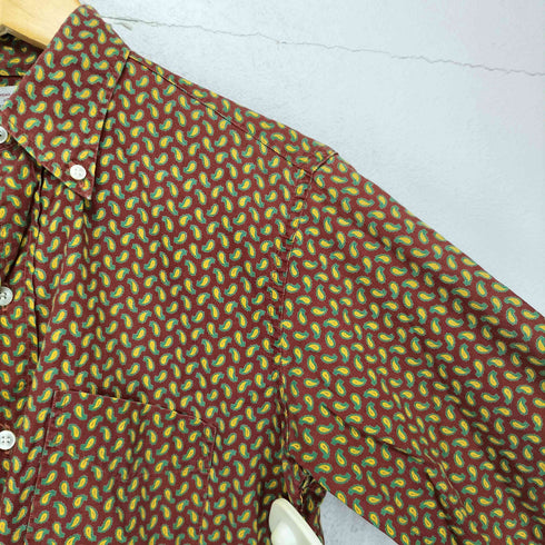 ドネガル DONEGAL ペイズリー柄 L/S ボタンダウンシャツ メンズ JPN:S
