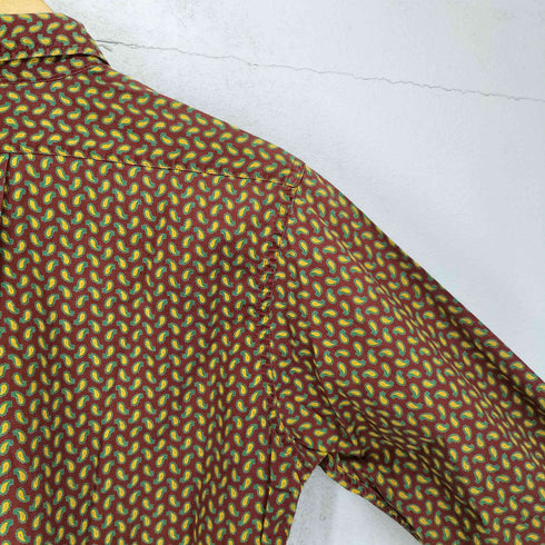 ドネガル DONEGAL ペイズリー柄 L/S ボタンダウンシャツ メンズ JPN:S