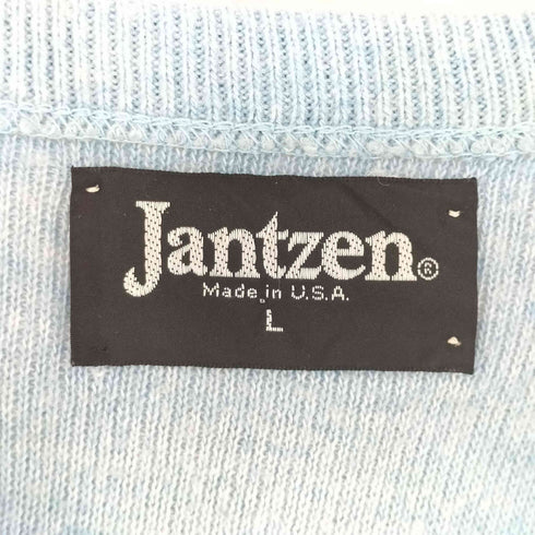 ジャンセン jantzen 80s USA製 アクリル Vネック ニット メンズ L