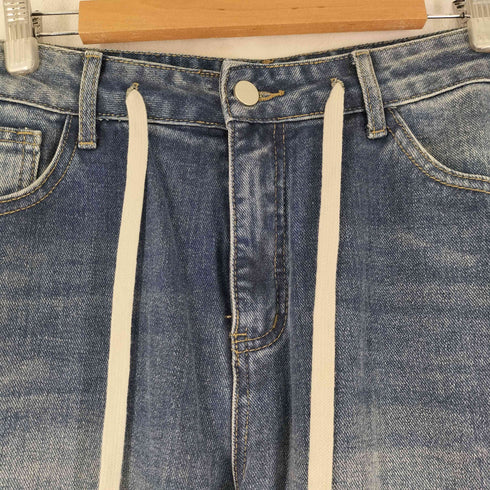 SUNONEONE ドロストワイドデニムパンツ レディース JPN:S