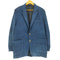 Hubbard tailored in usa インディゴ 2Bテーラードジャケット メンズ