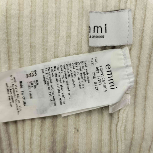 エミ emmi ウールシルク混ニットトップス レディース ONE SIZE