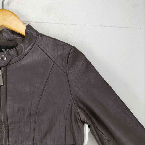 VICKY pig leather レザージップアップジャケット レディース JPN:2