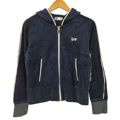 フィラ FILA ベロア シップアップ パーカー レディース M