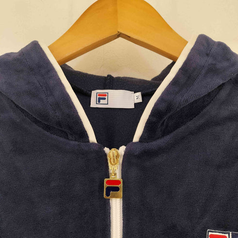 フィラ FILA ベロア シップアップ パーカー レディース M