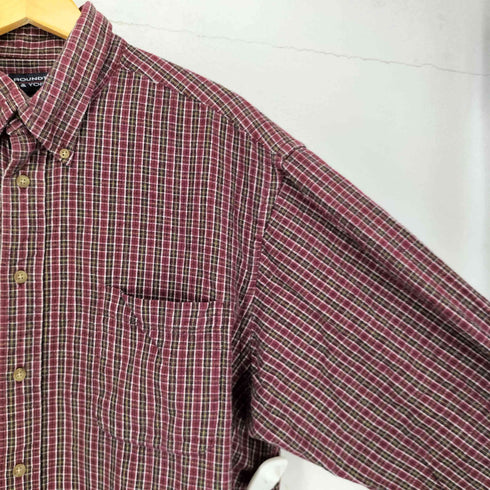 ラウンドツリーアンドヨーク roundtree&yorke ボタンダウン コットンチェックシャツ メンズ JPN:XL