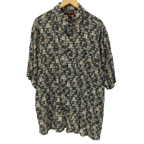 コヴィントン Covington 総柄 レーヨン S/S シャツ メンズ import:XL