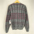 ロバートブルース ROBERT BRUCE 70S USA製 グレ×ピン クルーネックセーター メンズ JPN:M