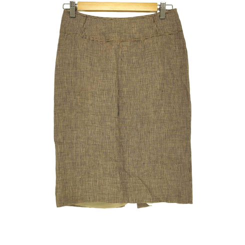 アルマーニコレツィオーニ ARMANI COLLEZIONI ガンクラブチェック ミディスカート レディース JPN:42