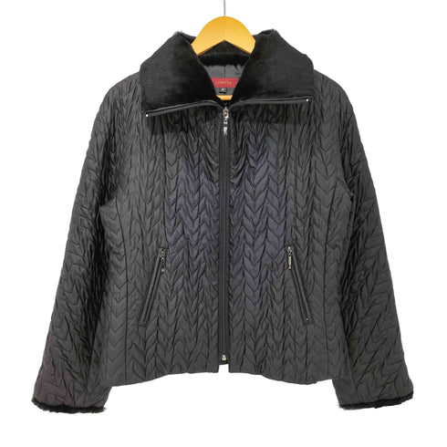 LORITTI ネックファー使いキルティングブルゾン レディース JPN:M