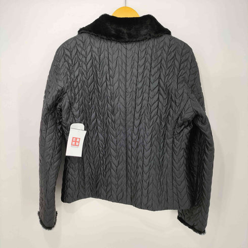LORITTI ネックファー使いキルティングブルゾン レディース JPN:M